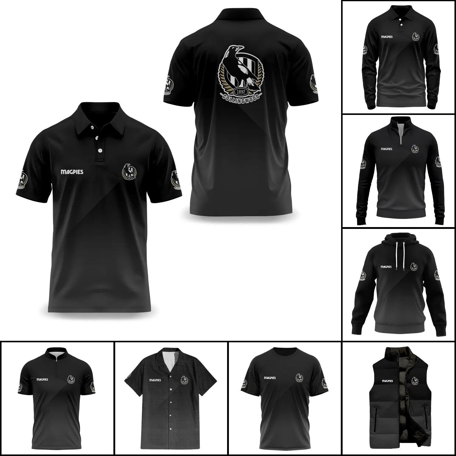 Collingwood Magpies Apparels SC012