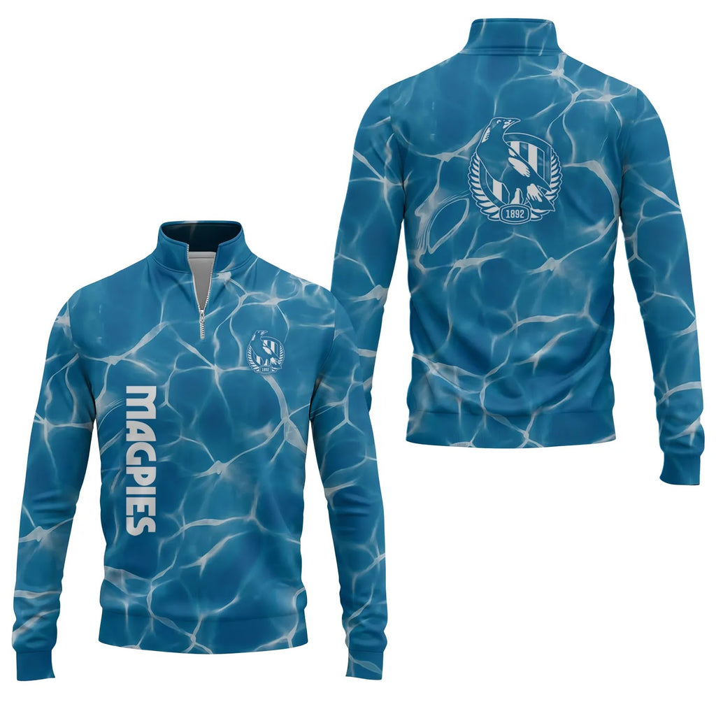 Collingwood Magpies Quarter-zip Pullover SHW035