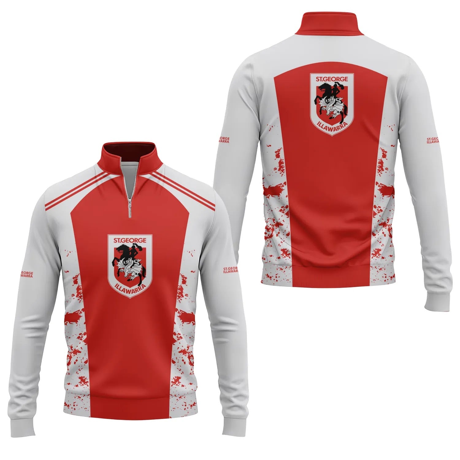 St George Illawarra Dragons Quarter-zip Pullover SC089