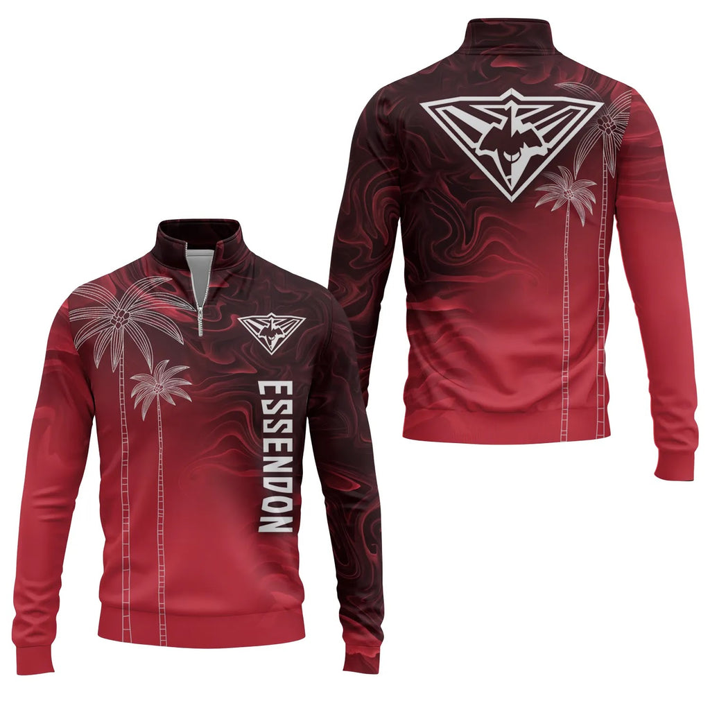 Essendon Bombers Quarter-zip Pullover SHW070