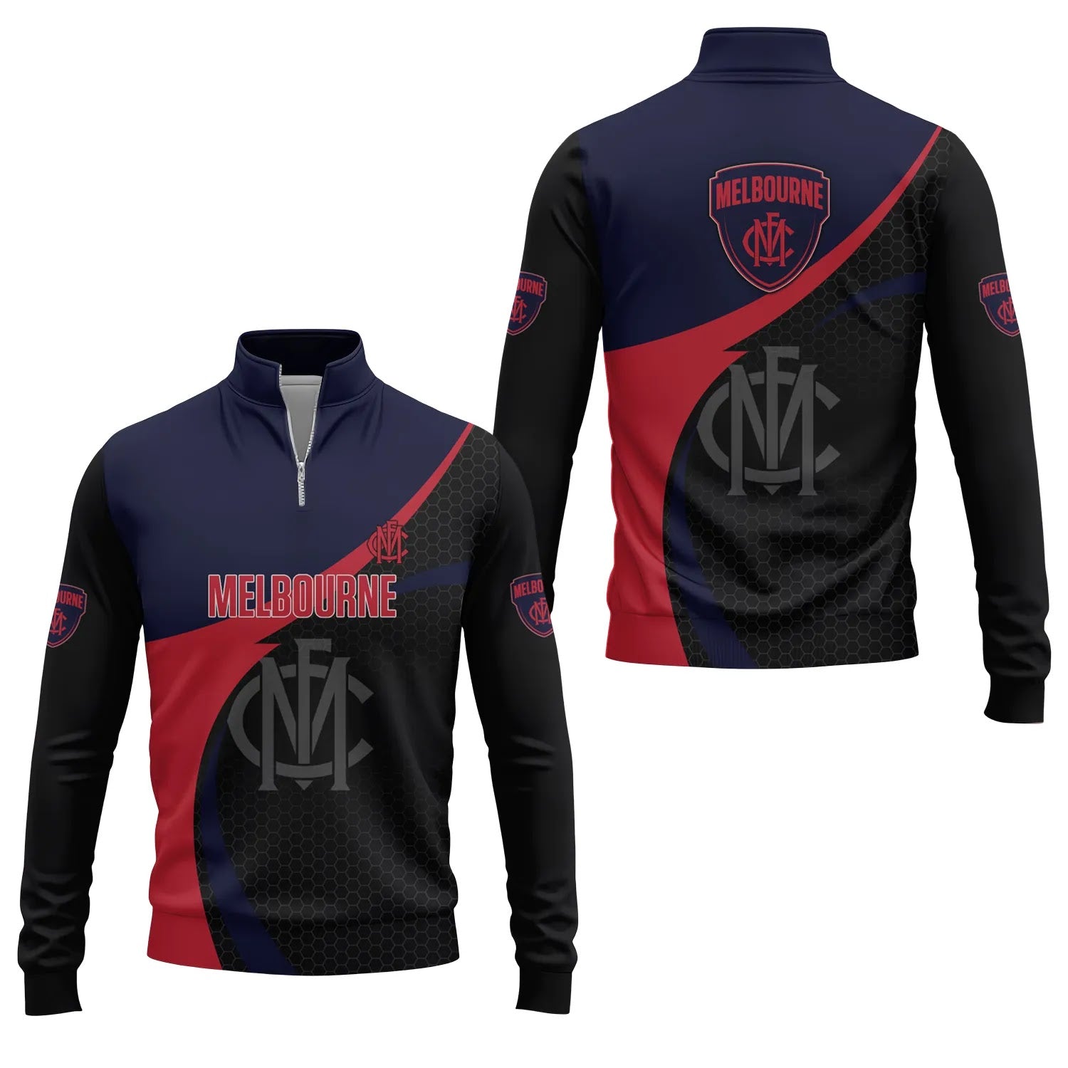 Melbourne Demons Quarter-zip Pullover SC002