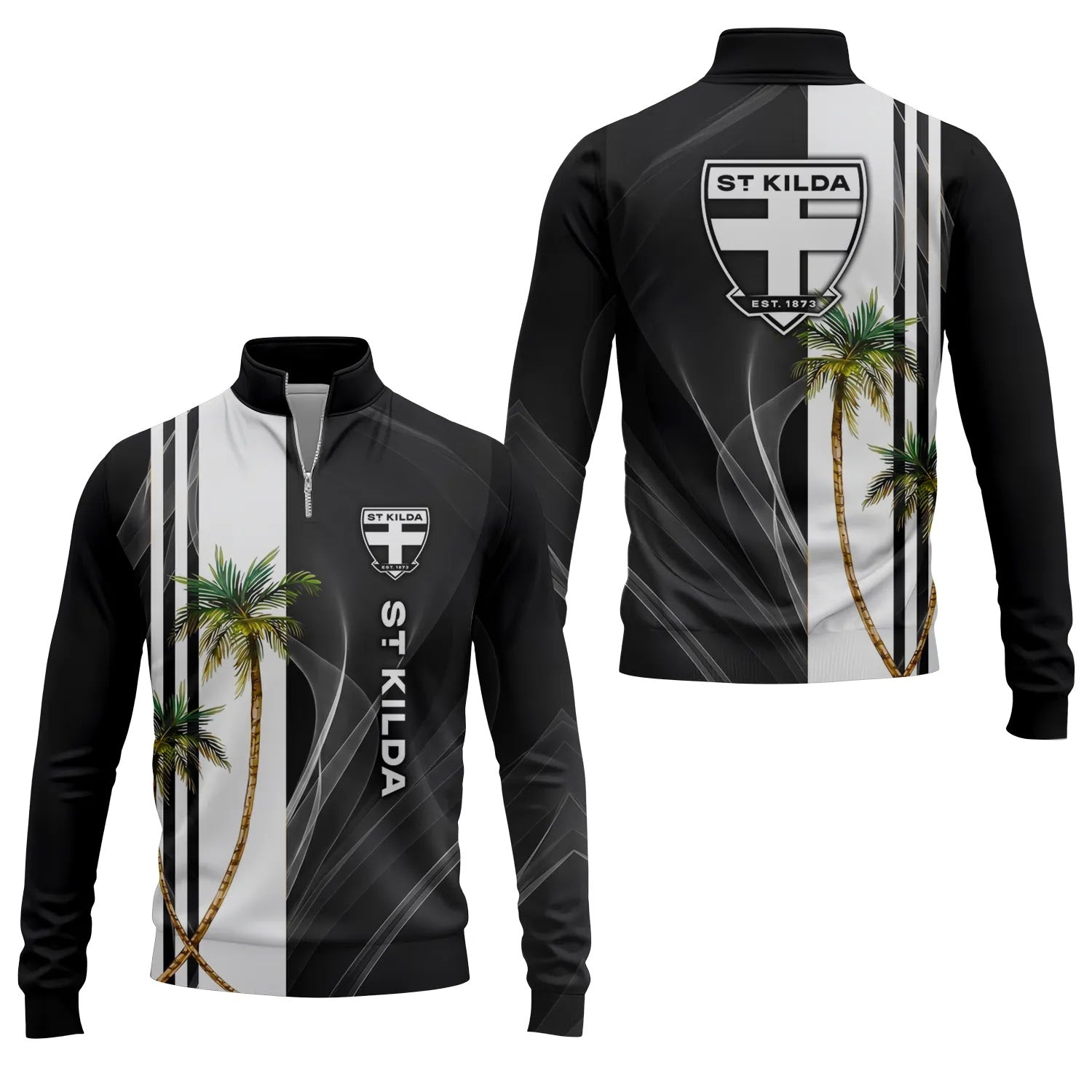 St Kilda Saints Quarter-zip Pullover SHW036