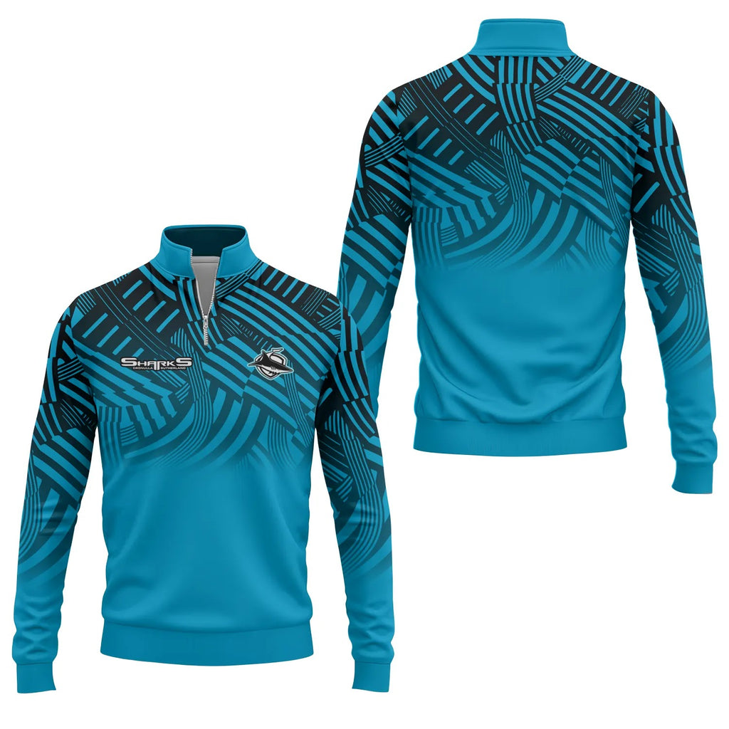 Cronulla-Sutherland Sharks Quarter-zip Pullover SC121