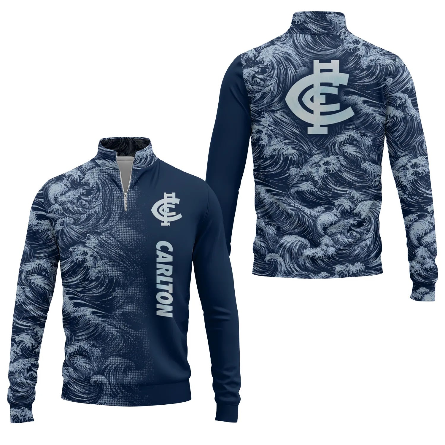 Carlton Blues Quarter-zip Pullover SHW010