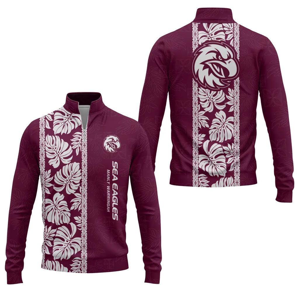 Manly Warringah Sea Eagles Quarter-zip Pullover SHW046