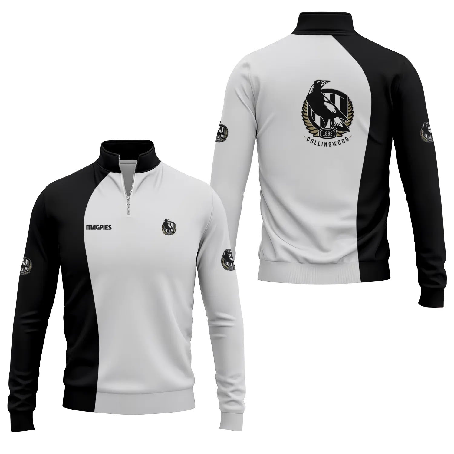 Collingwood Magpies Quarter-zip Pullover SC055