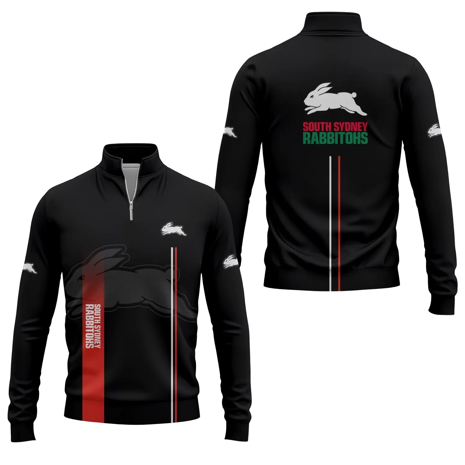 South Sydney Rabbitohs Quarter-zip Pullover SC077