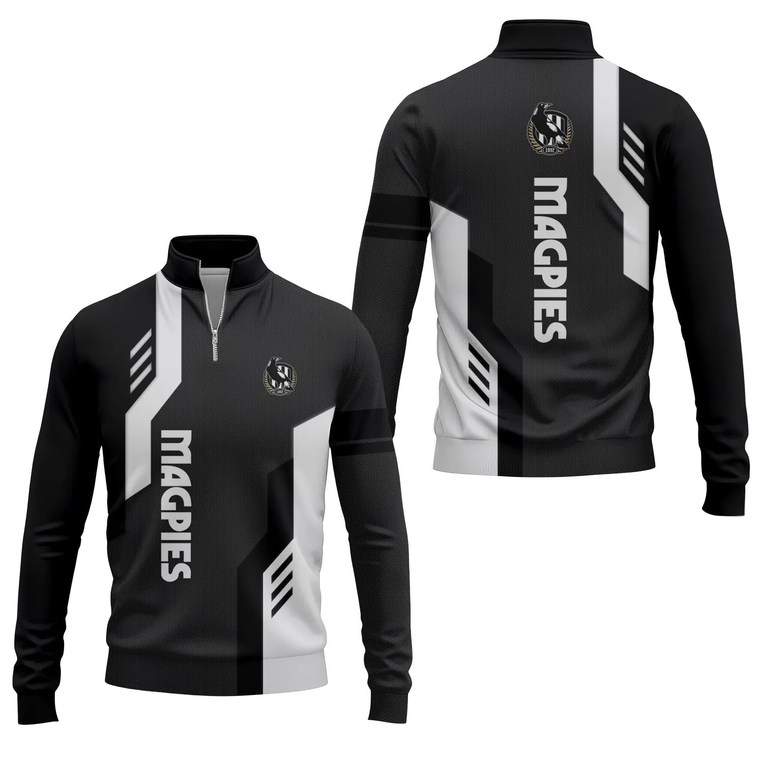 Collingwood Magpies Quarter-zip Pullover SC029