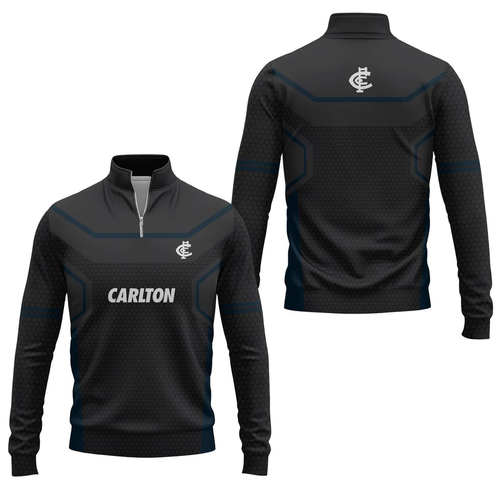 Carlton Blues Quarter-zip Pullover SC052