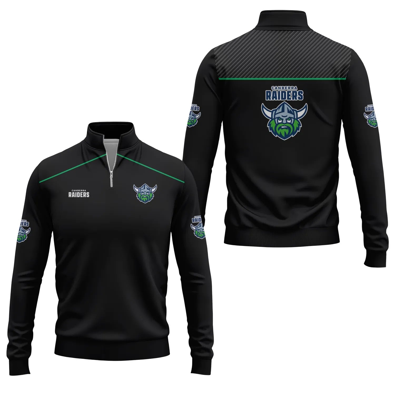 Canberra Raiders Quarter-zip Pullover SC004