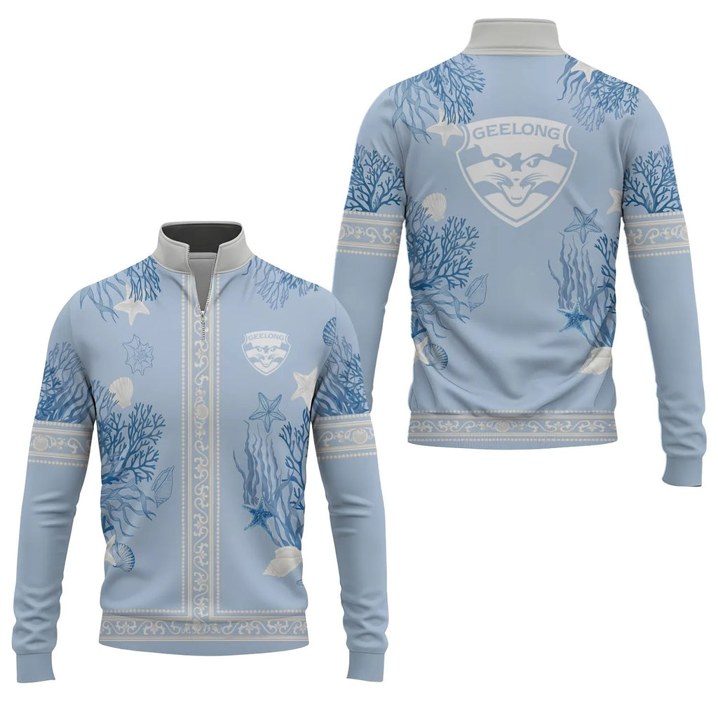 Geelong Cats Quarter-zip Pullover SHW024