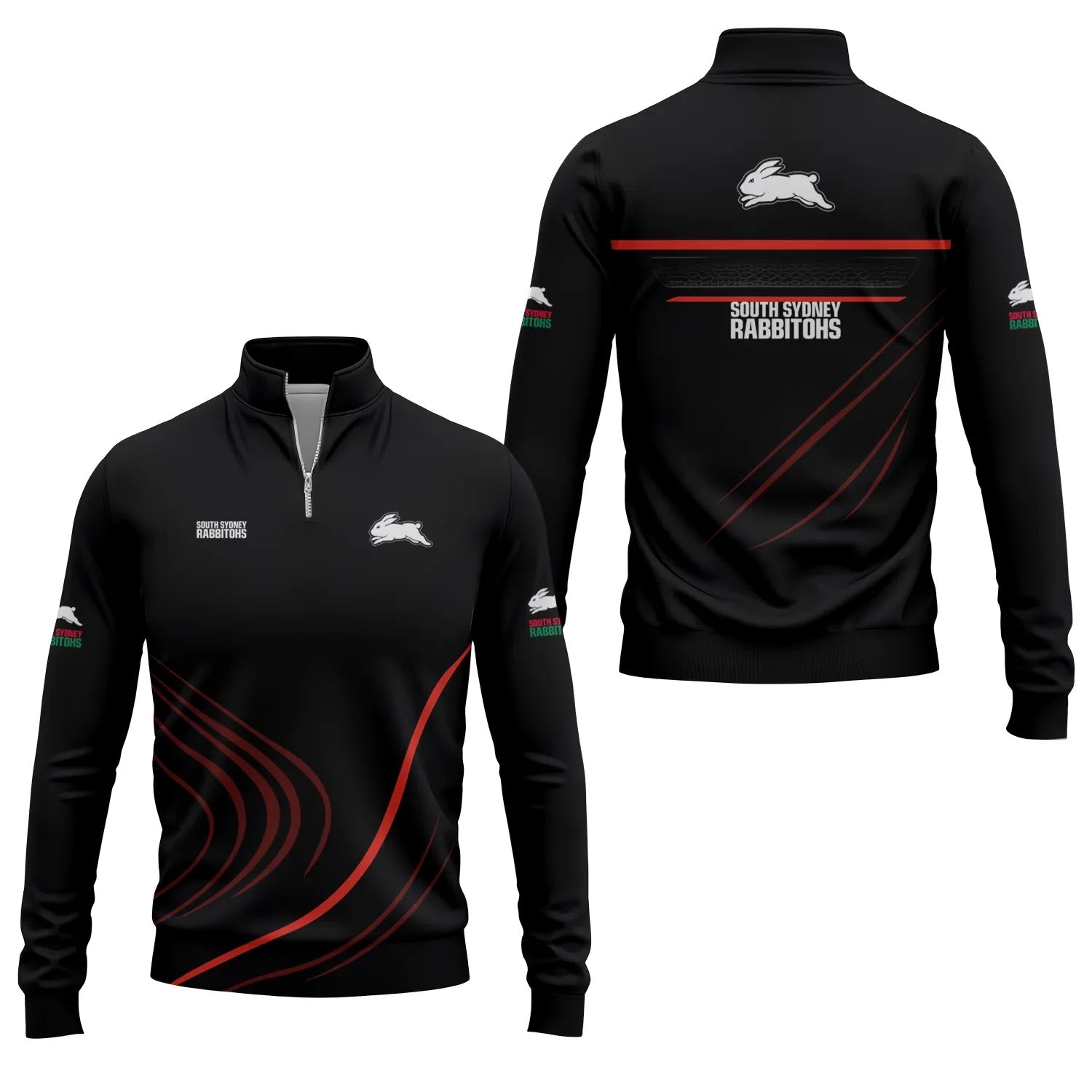 South Sydney Rabbitohs Quarter-zip Pullover SC024