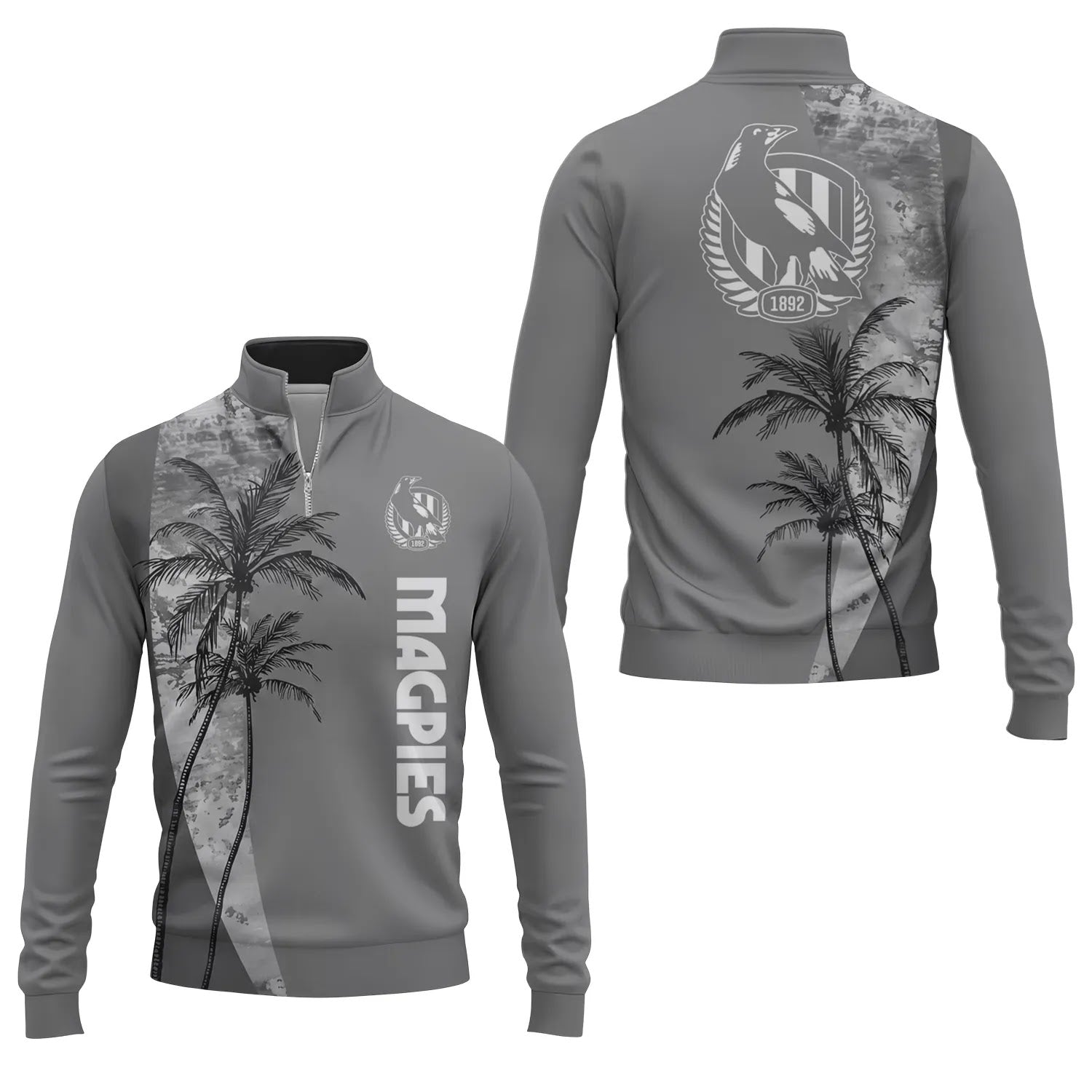 Collingwood Magpies Quarter-zip Pullover SHW071