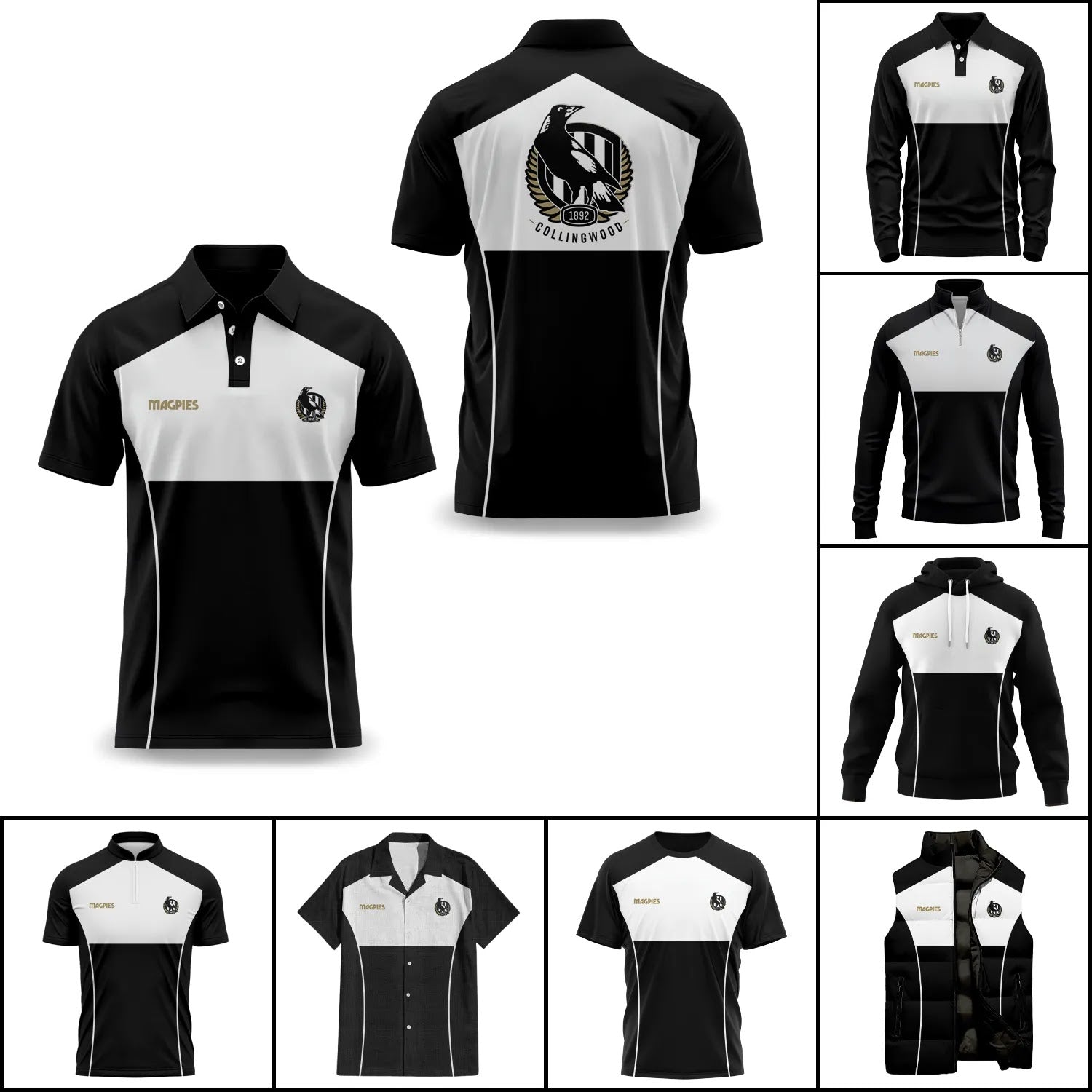 Collingwood Magpies Apparels SC028