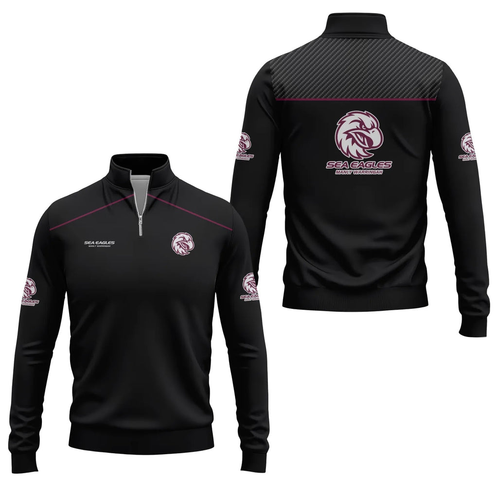 Manly Warringah Sea Eagles Quarter-zip Pullover SC004