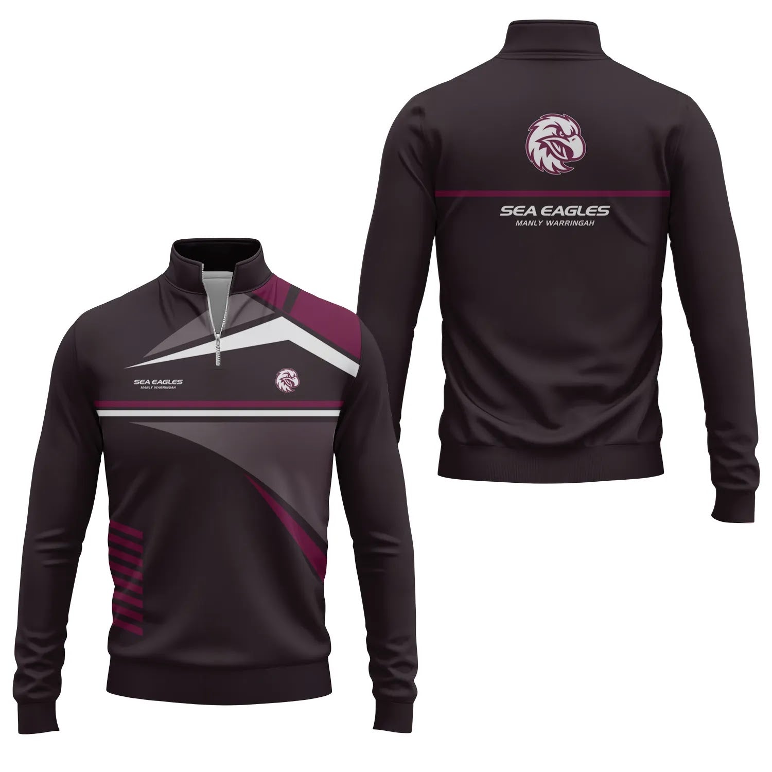 Manly Warringah Sea Eagles Quarter-zip Pullover SC067