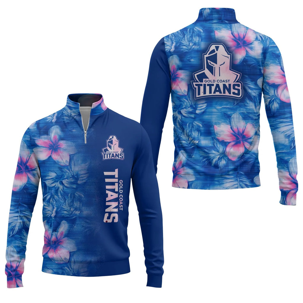 Gold Coast Titans Quarter-zip Pullover SHW057
