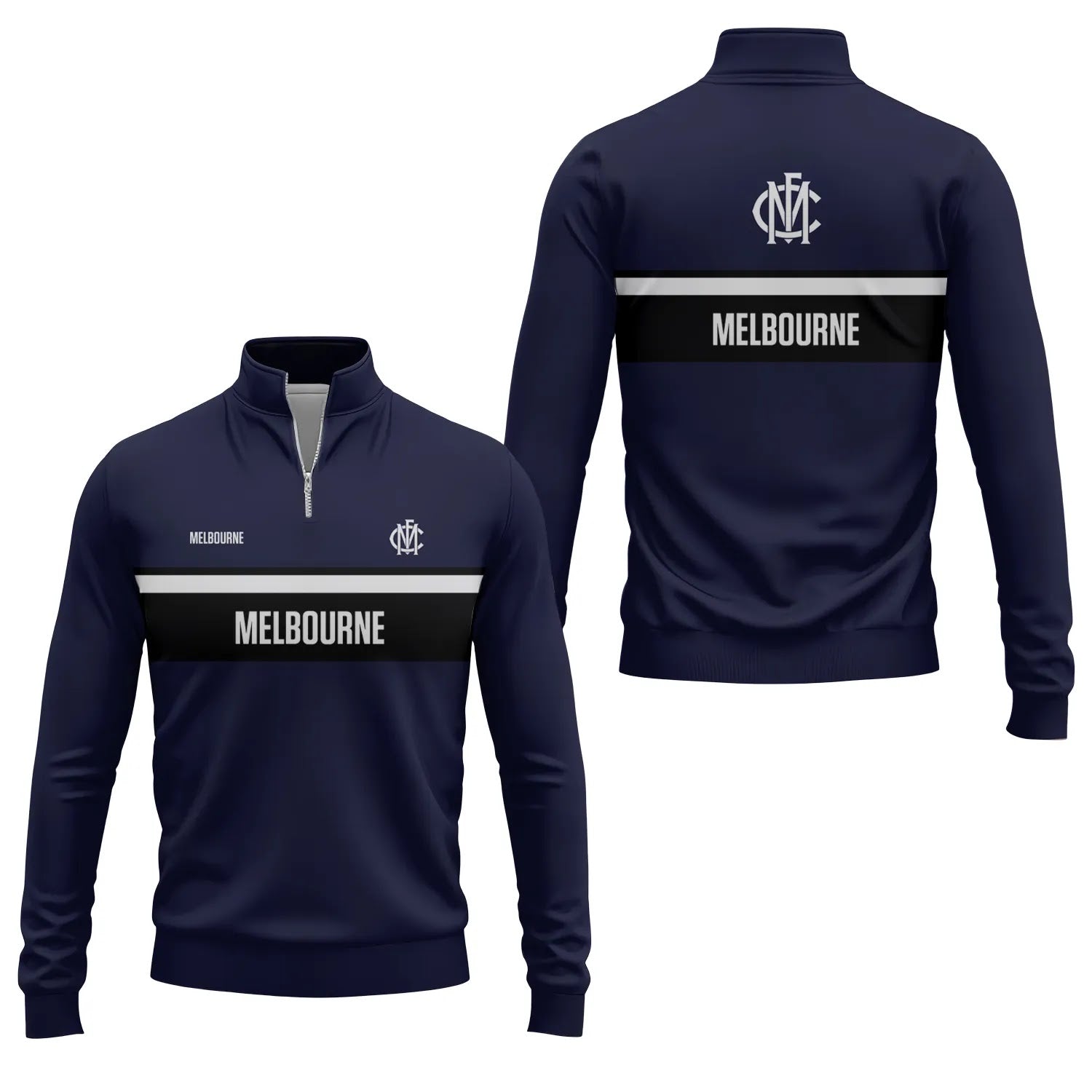 Melbourne Demons Quarter-zip Pullover SC051