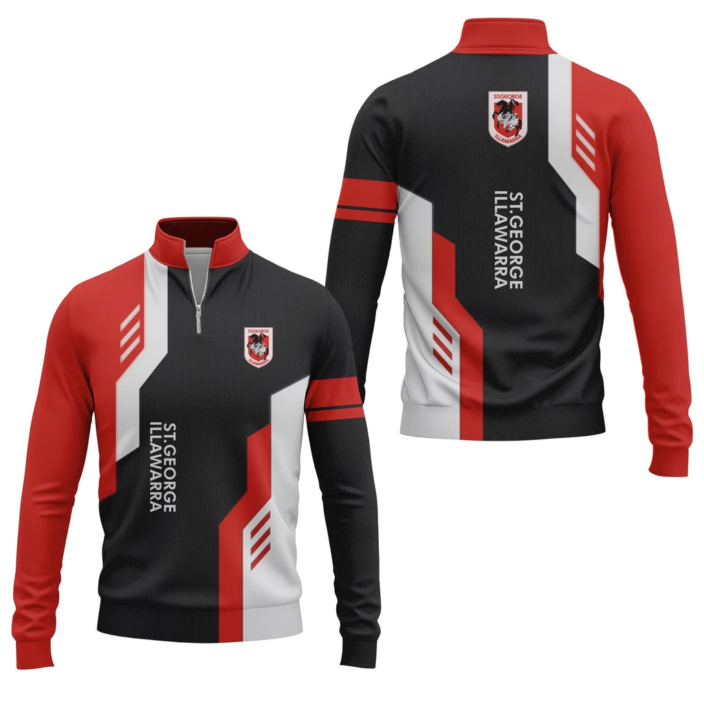 St George Illawarra Dragons Quarter-zip Pullover SC029