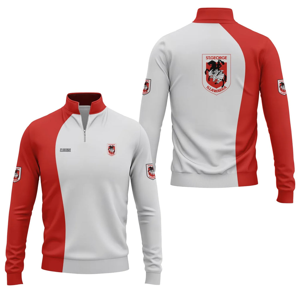 St George Illawarra Dragons Quarter-zip Pullover SC055