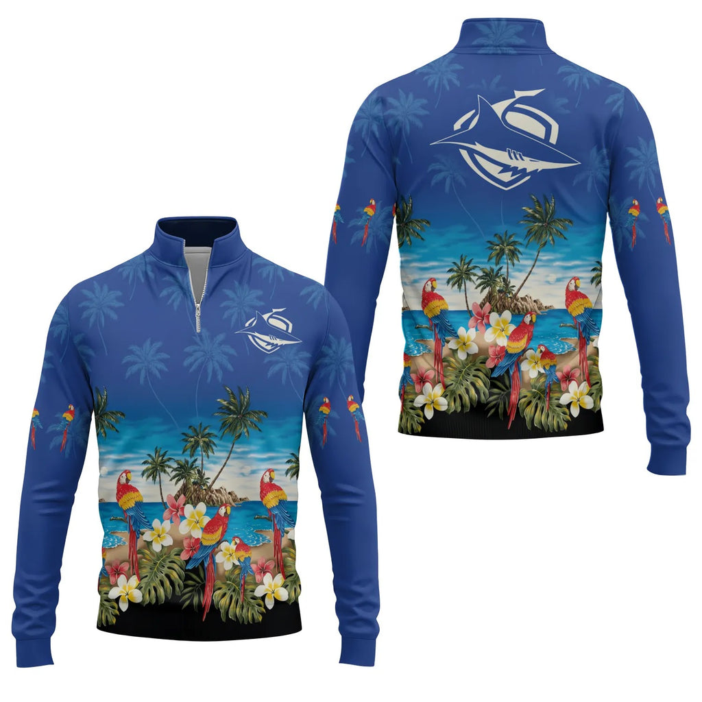 Cronulla-Sutherland Sharks Quarter-zip Pullover SHW005