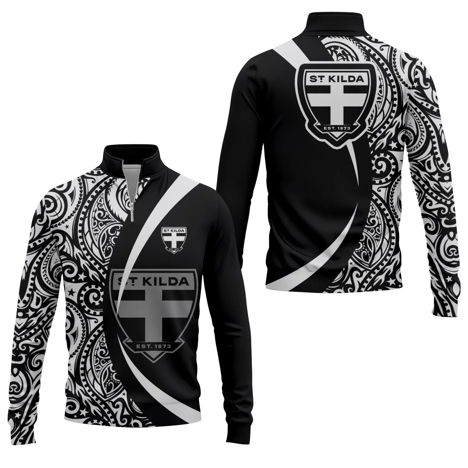 St Kilda Saints Quarter-zip Pullover SHW072