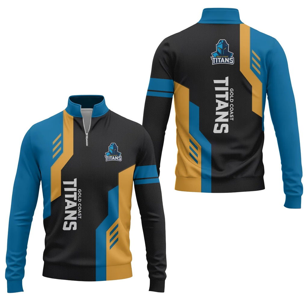 Gold Coast Titans Quarter-zip Pullover SC029