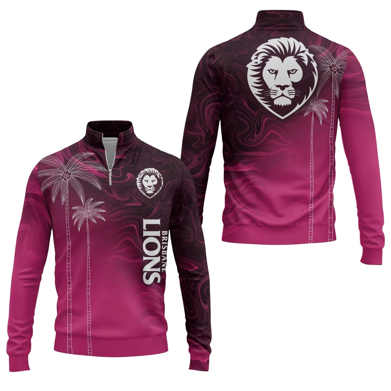 Brisbane Lions Quarter-zip Pullover SHW070