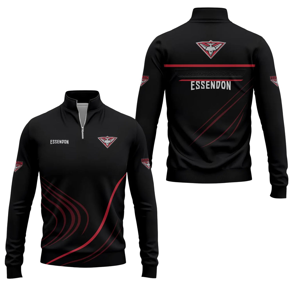 Essendon Bombers Quarter-zip Pullover SC024