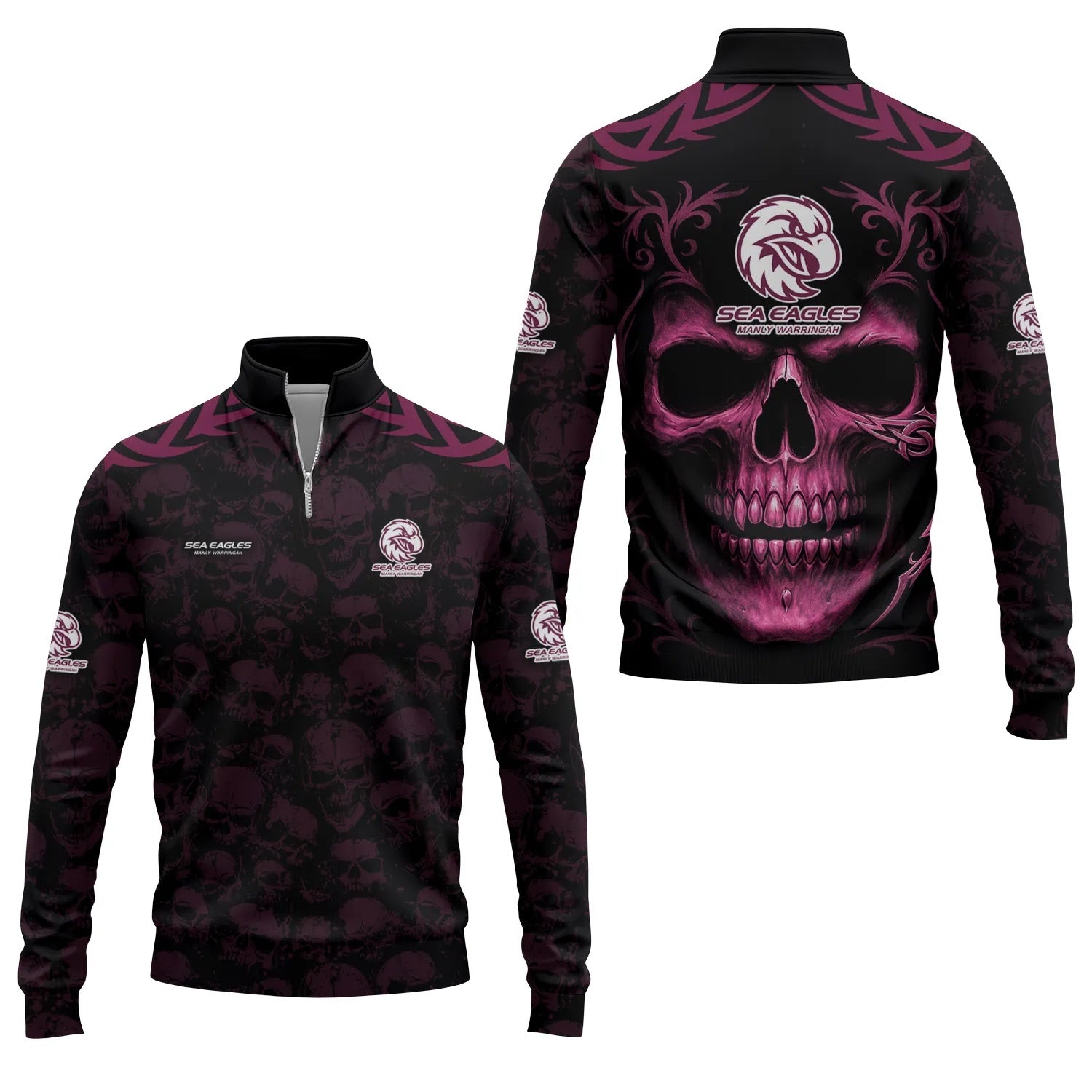 Manly Warringah Sea Eagles Quarter-zip Pullover SC014