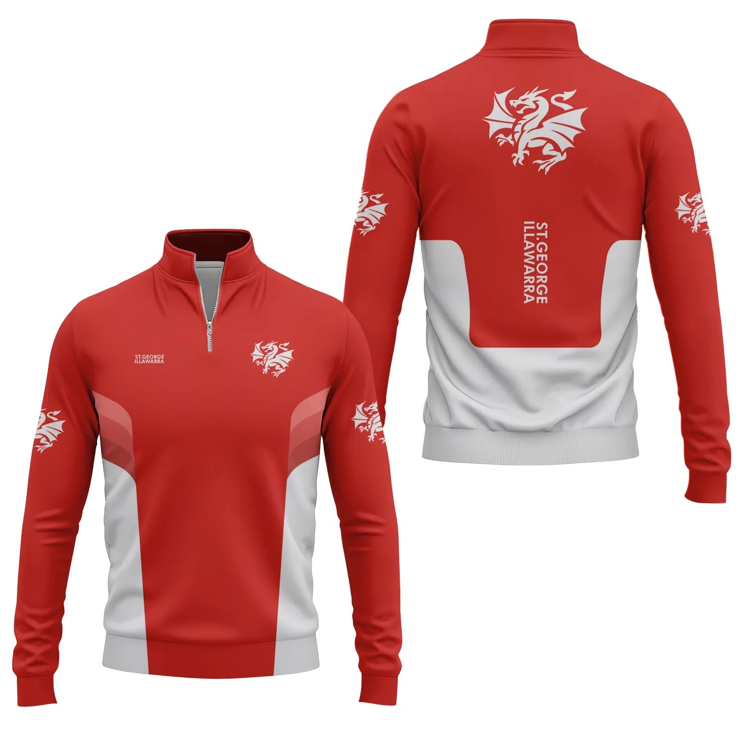 St George Illawarra Dragons Quarter-zip Pullover SC043