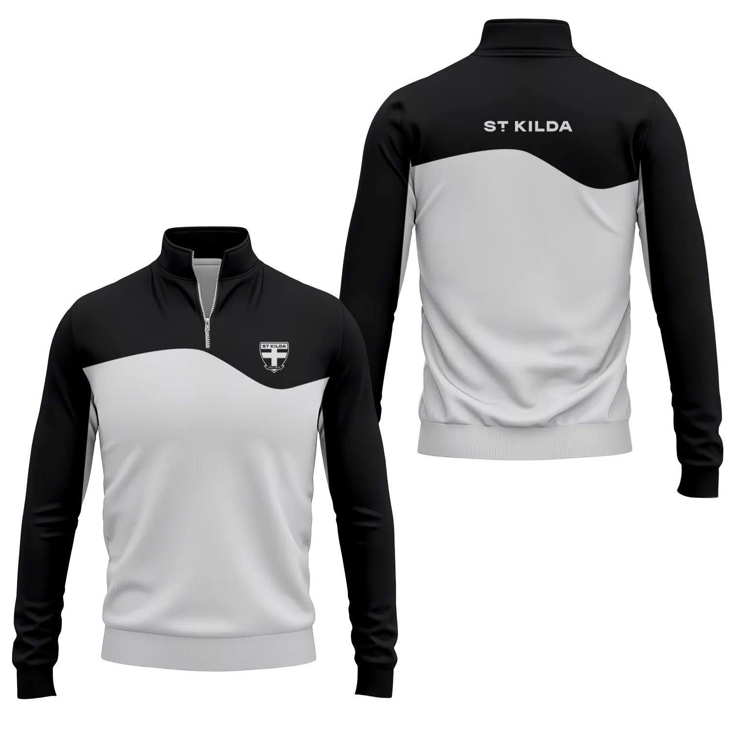 St Kilda Saints Quarter-zip Pullover SC110