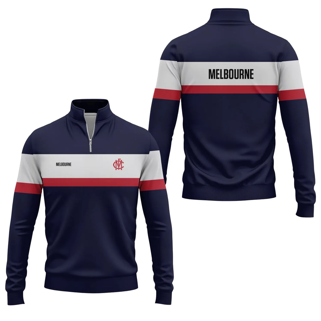 Melbourne Demons Quarter-zip Pullover SC046