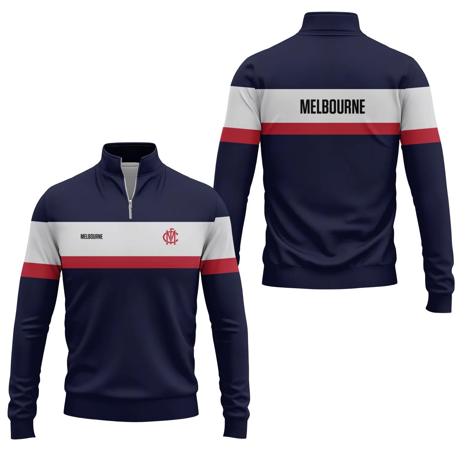 Melbourne Demons Quarter-zip Pullover SC046