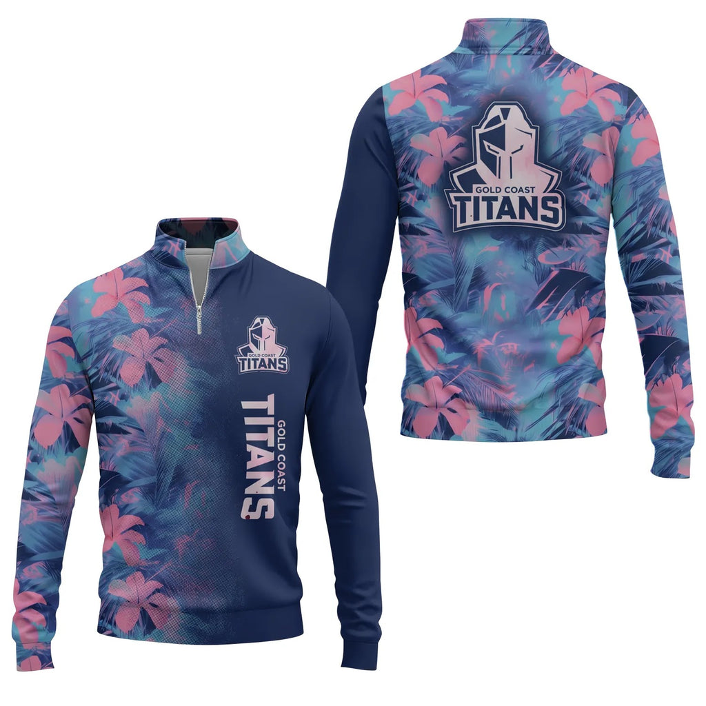 Gold Coast Titans Quarter-zip Pullover SHW054