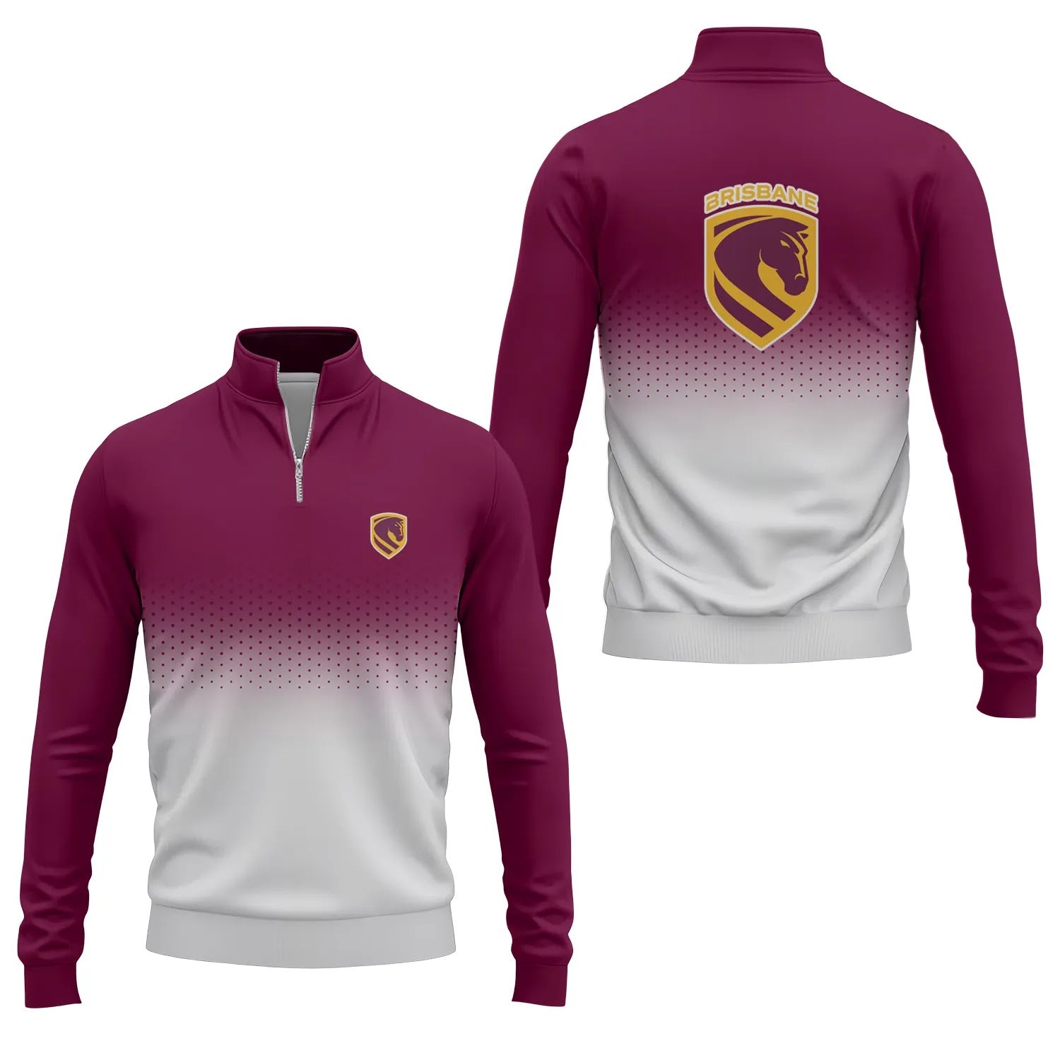 Brisbane Broncos Quarter-zip Pullover SC094