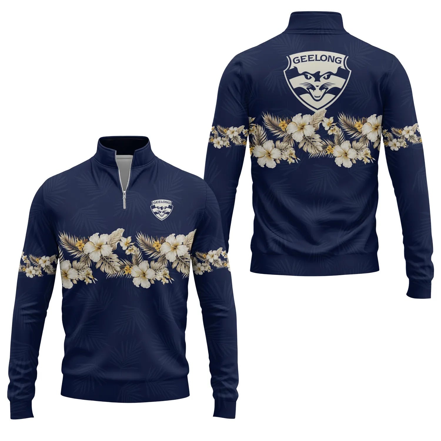 Geelong Cats Quarter-zip Pullover SHW047