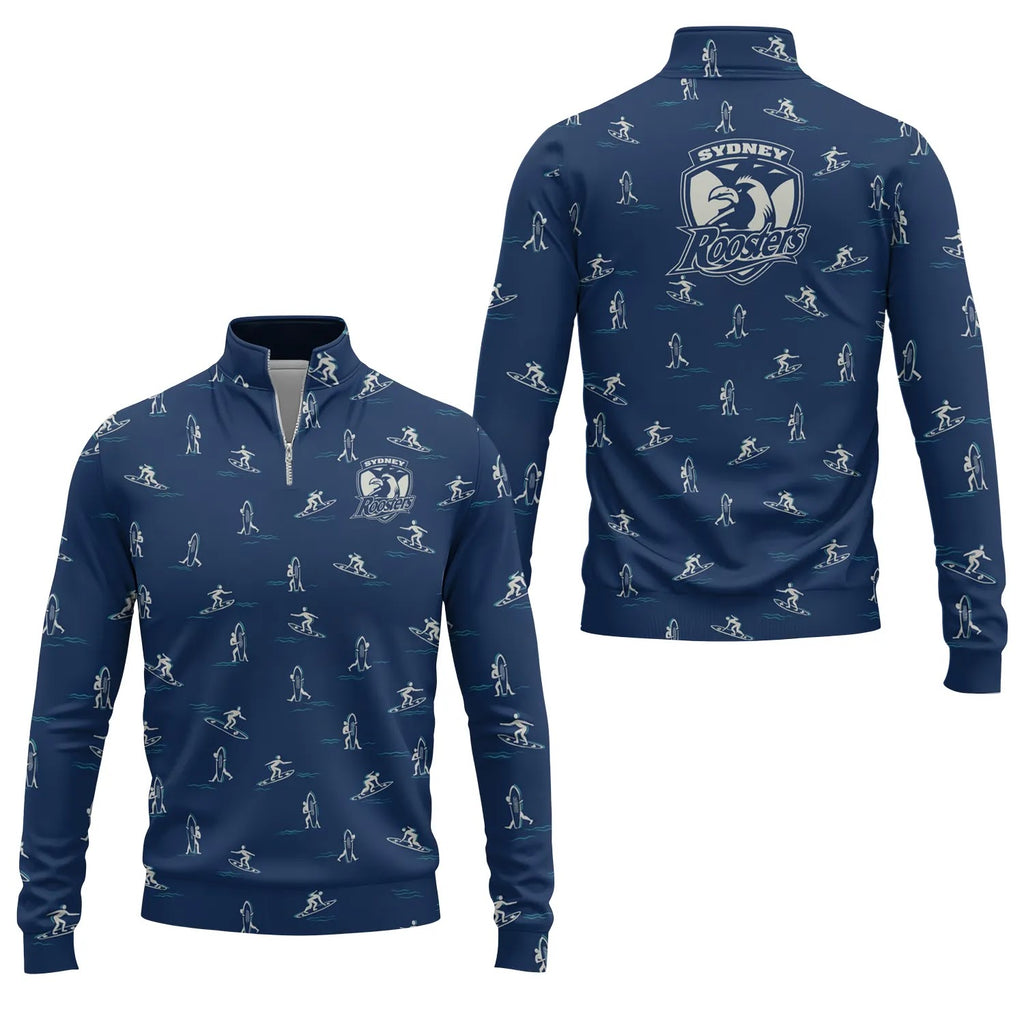 Sydney Roosters Quarter-zip Pullover SHW011