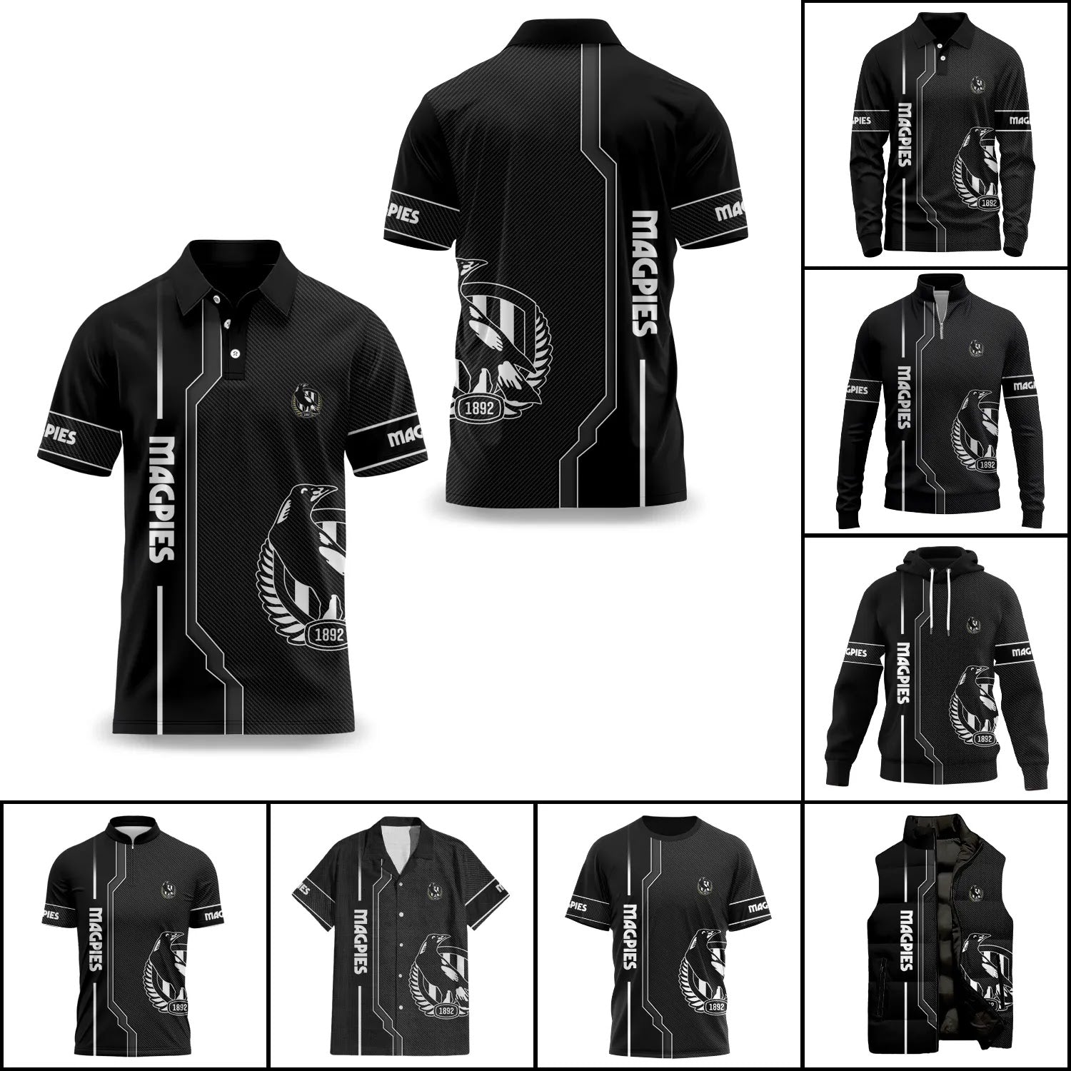 Collingwood Magpies Apparels SC042