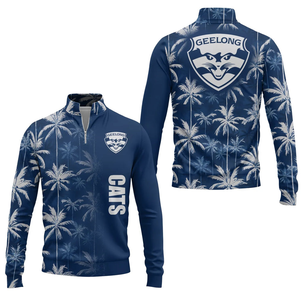 Geelong Cats Quarter-zip Pullover SHW032