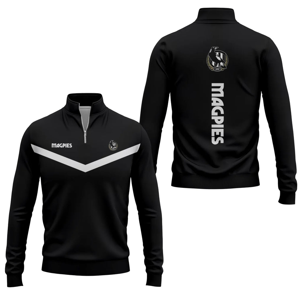 Collingwood Magpies Quarter-zip Pullover SC035