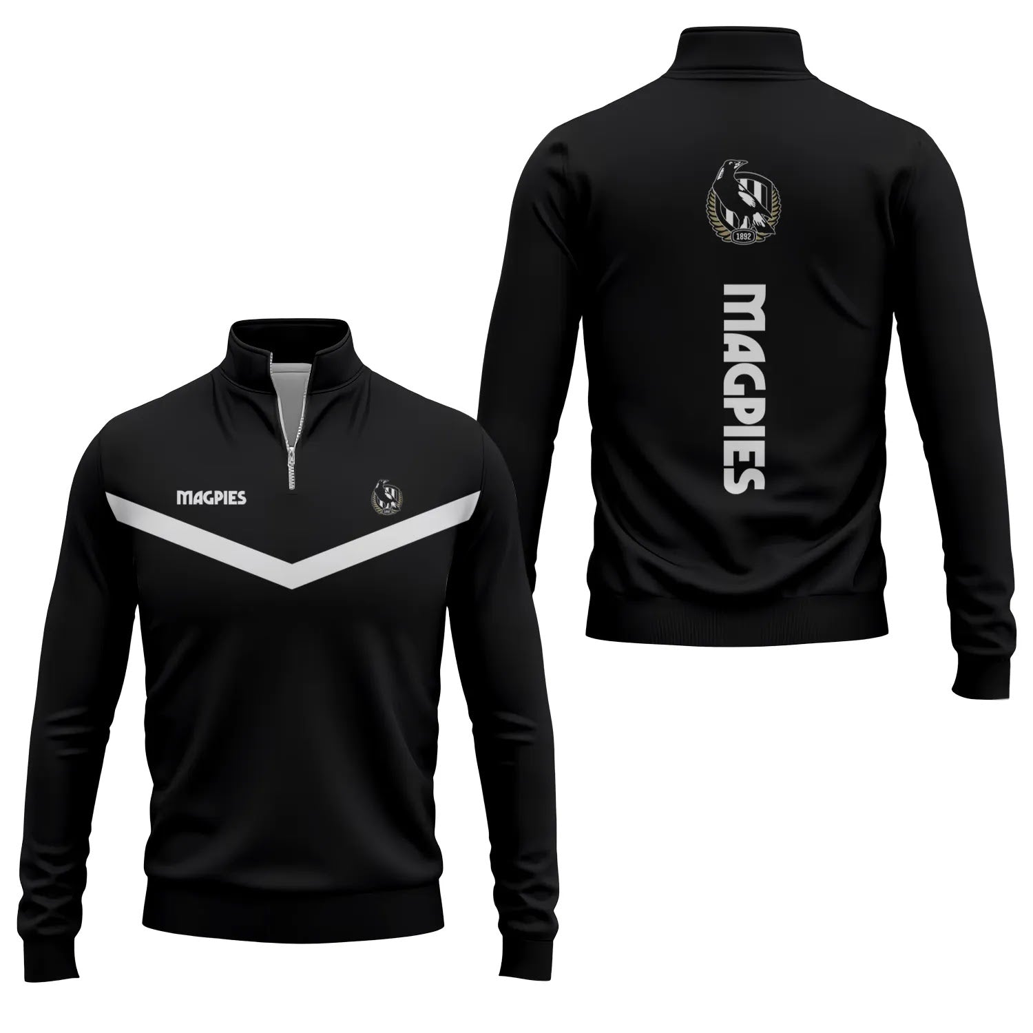 Collingwood Magpies Quarter-zip Pullover SC035