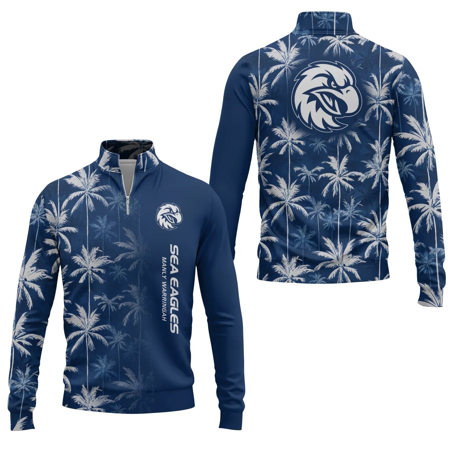 Manly Warringah Sea Eagles Quarter-zip Pullover SHW032