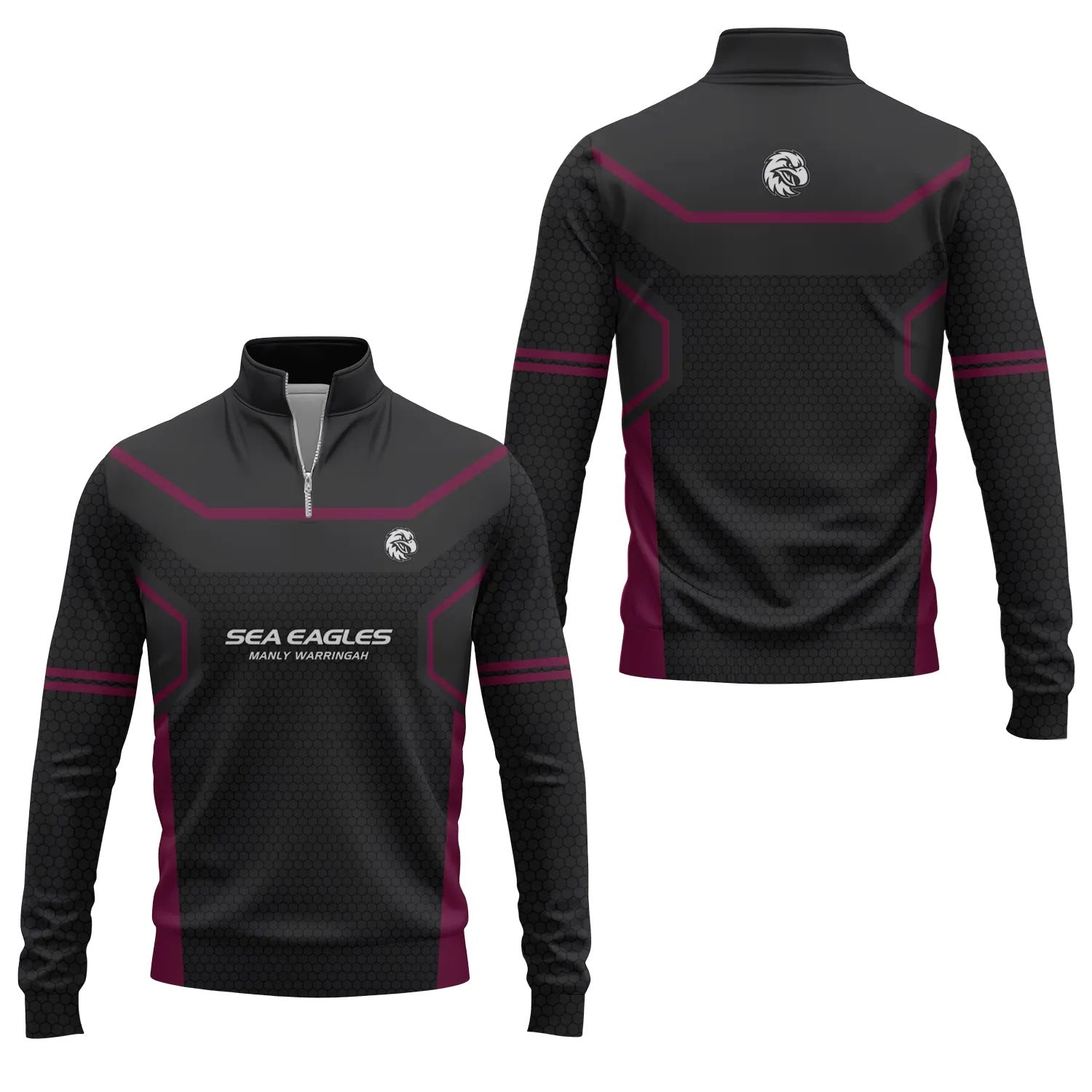 Manly Warringah Sea Eagles Quarter-zip Pullover SC052