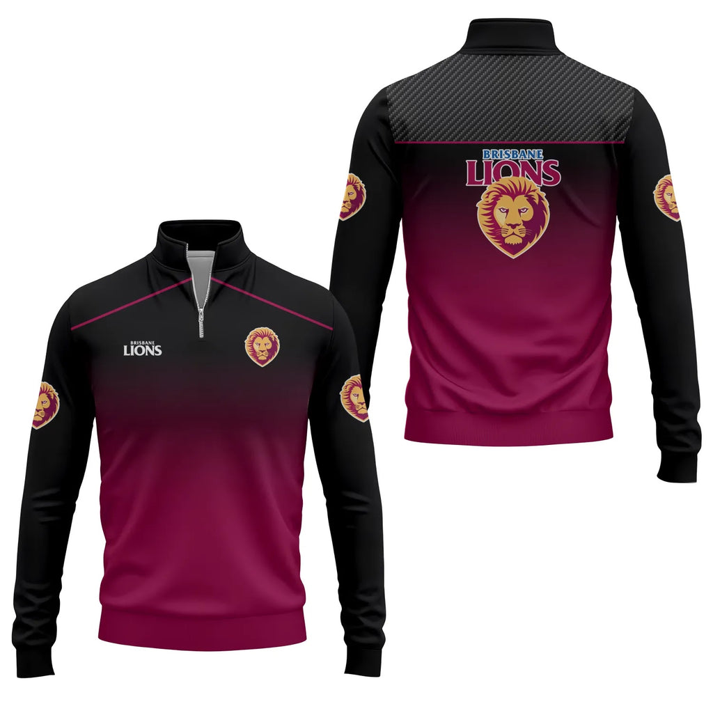 Brisbane Lions Quarter-zip Pullover SC001