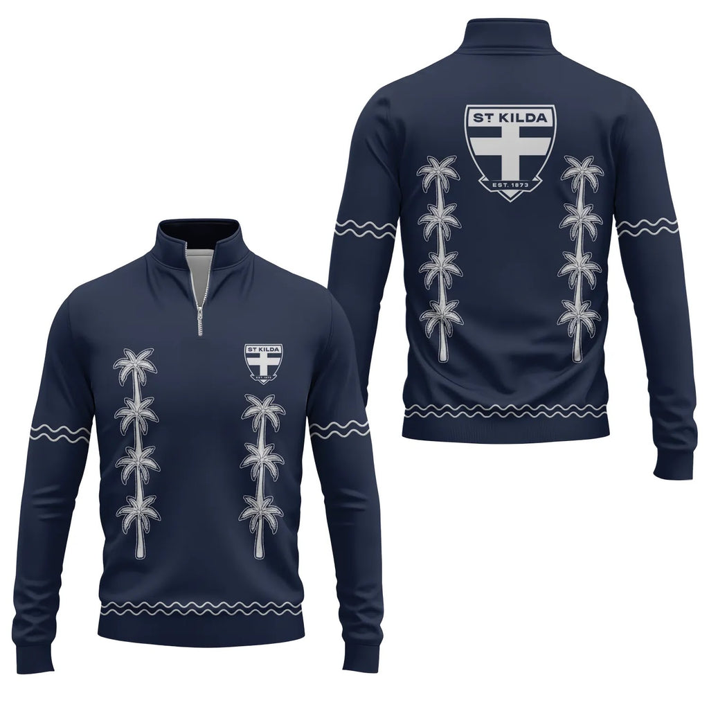 St Kilda Saints Quarter-zip Pullover SHW065