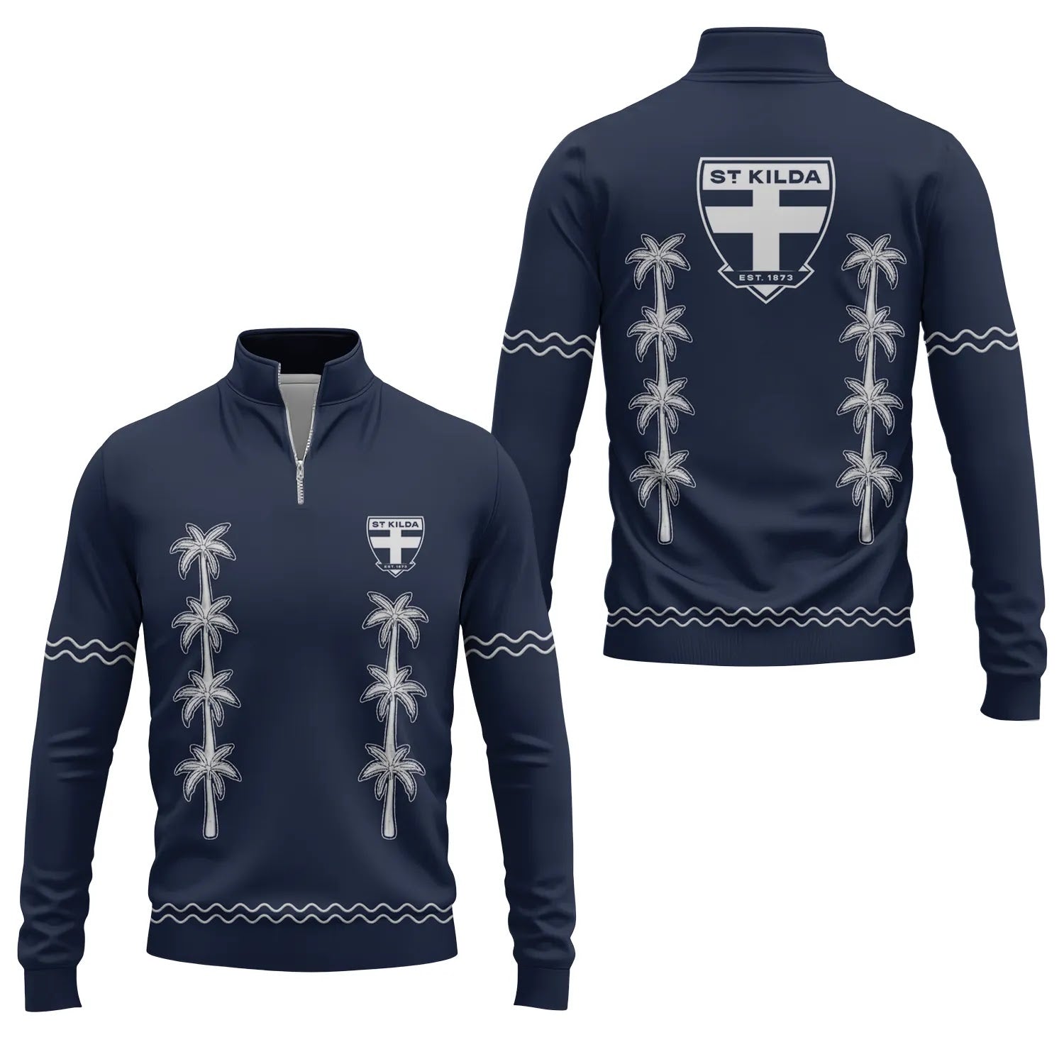 St Kilda Saints Quarter-zip Pullover SHW065