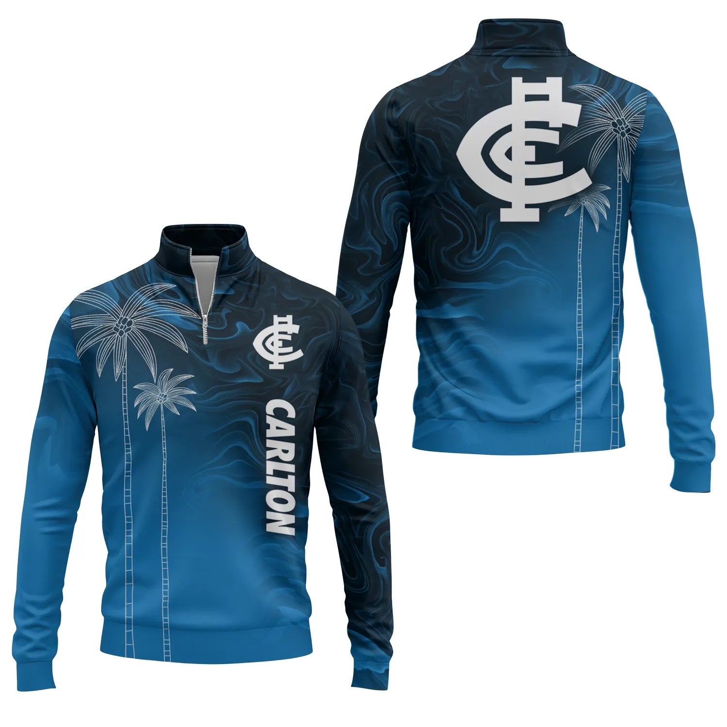 Carlton Blues Quarter-zip Pullover SHW070