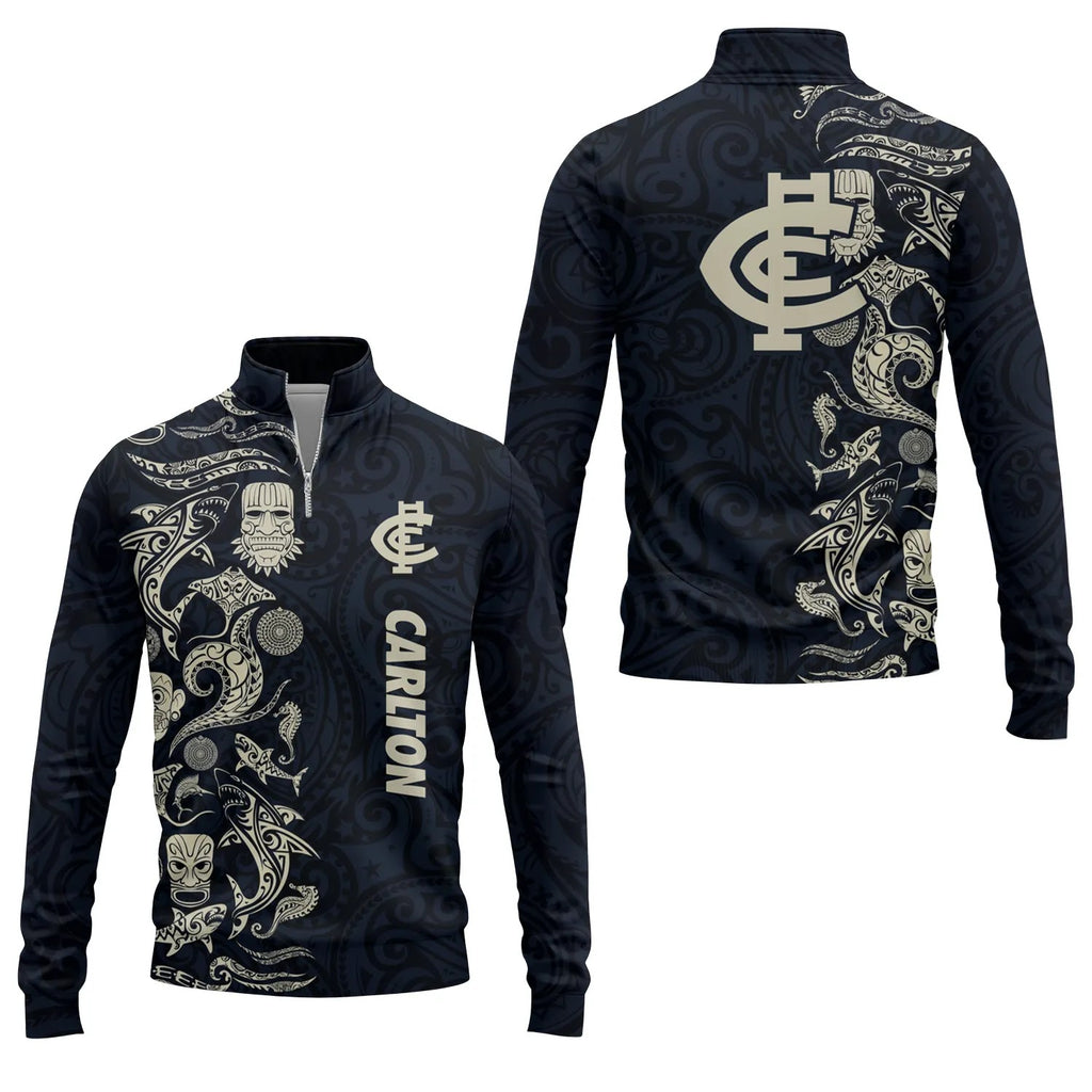 Carlton Blues Quarter-zip Pullover SHW033