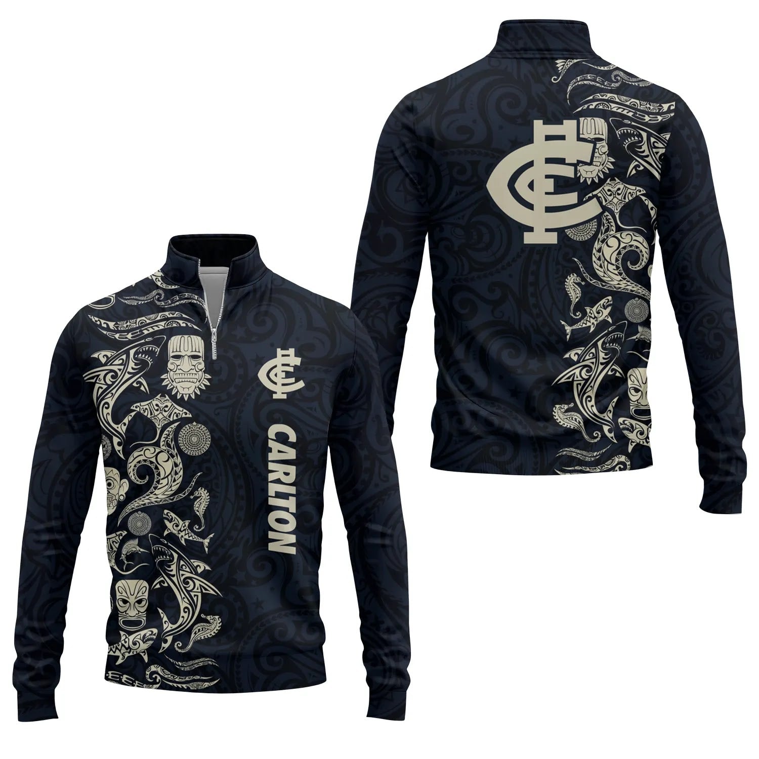 Carlton Blues Quarter-zip Pullover SHW033
